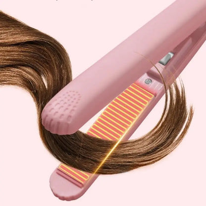 Mini Hair Straightener, Quick Heating, Curling and Straightening