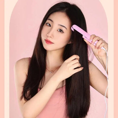 Mini Hair Straightener, Quick Heating, Curling and Straightening